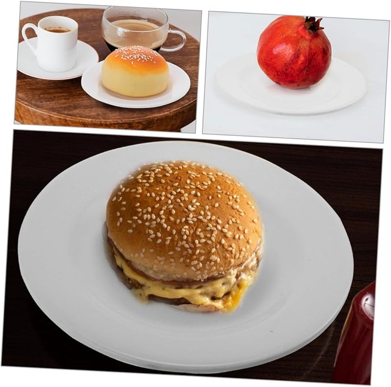 STOBAZA 3 Pack Snack Plates Lightweight Serving Dishes for Desserts Appetizers Home Outdoor Use - Image 3